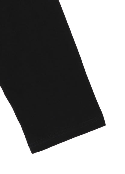 30/-COTTON SINGLE JERSEY BUTTON SLIT LONG SLV T