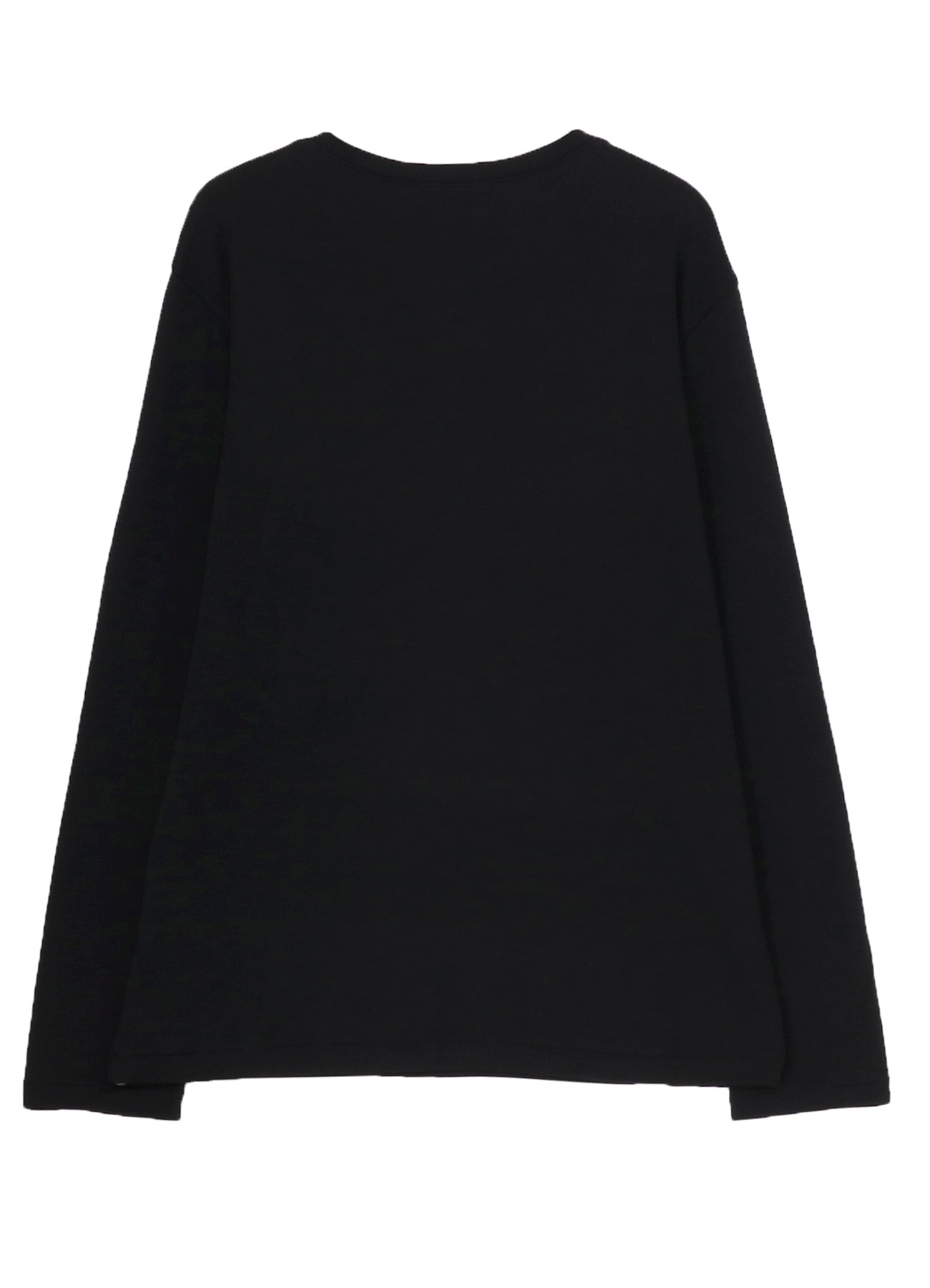 1/80 WASHABLE WOOL INTERLOCK LAYERED NECK LONG SLV T