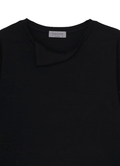 1/80 WASHABLE WOOL INTERLOCK LAYERED NECK LONG SLV T