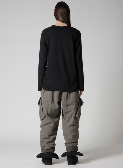 30/-COMBED SINGLE JERSEY BASIC LONG SLV PT C