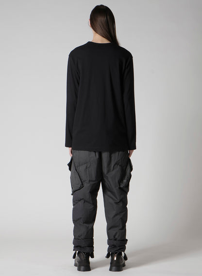 30/-COMBED SINGLE JERSEY BASIC LONG SLV PT D