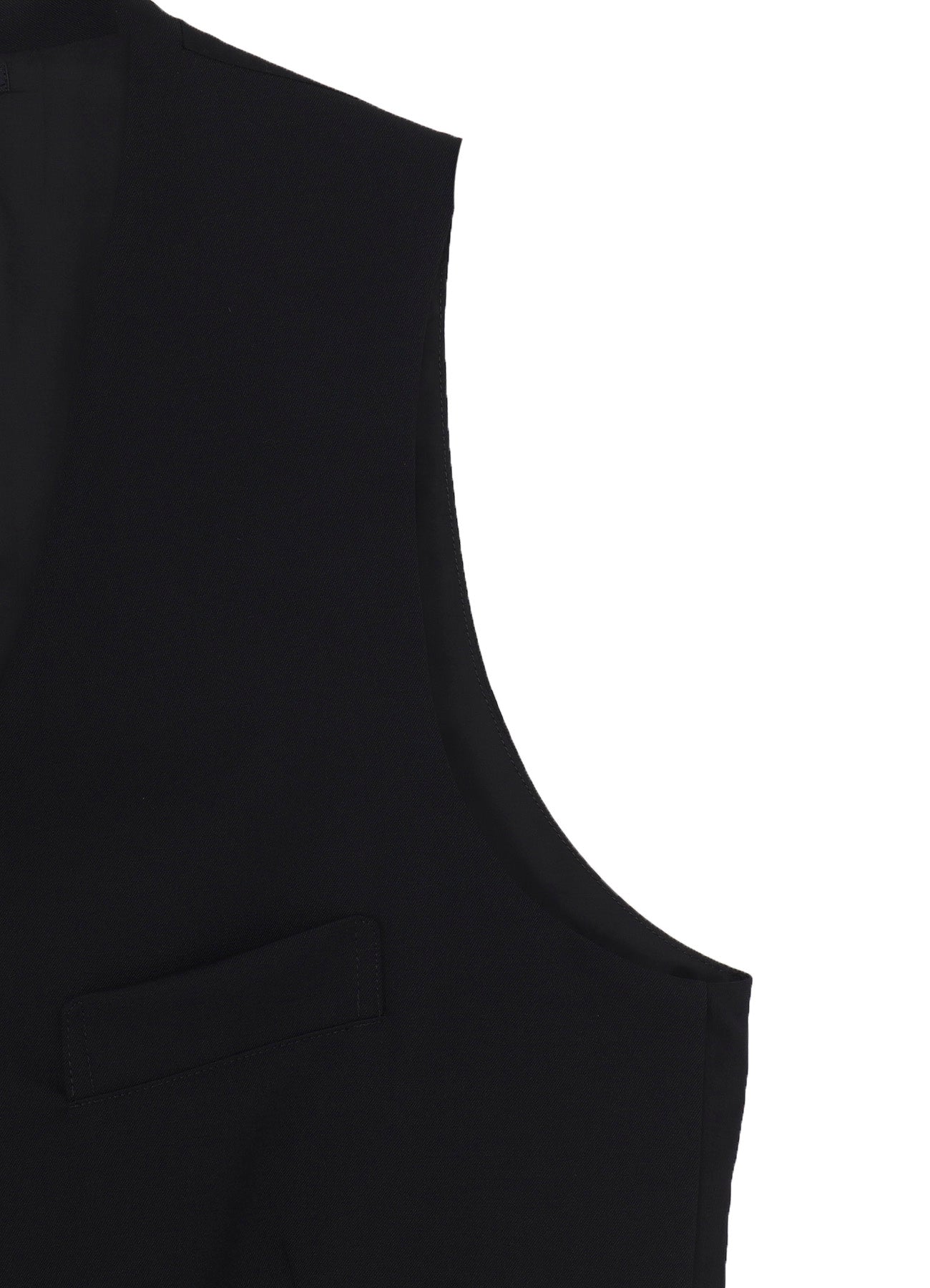 WOOL GABARDINE 7BUTTONS VEST