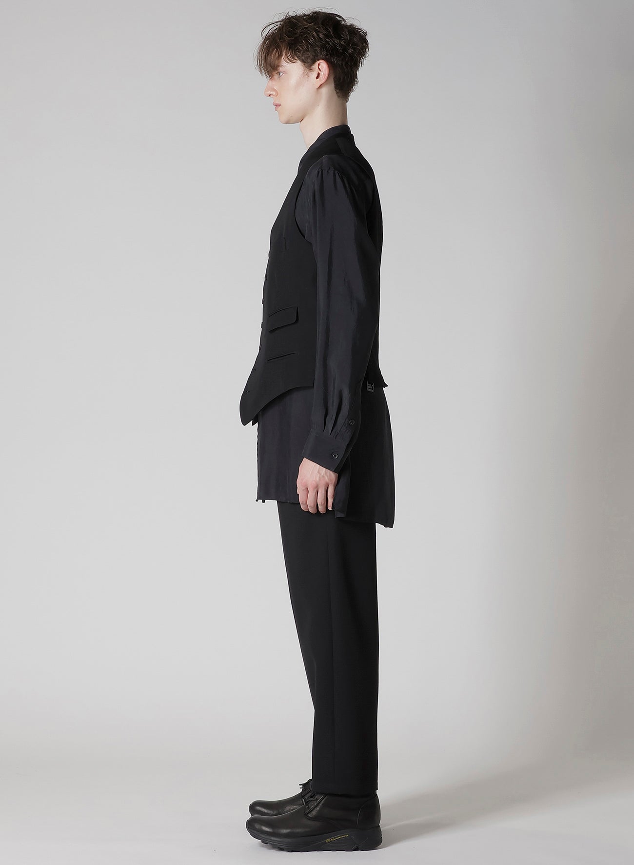 WOOL GABARDINE 7BUTTONS VEST
