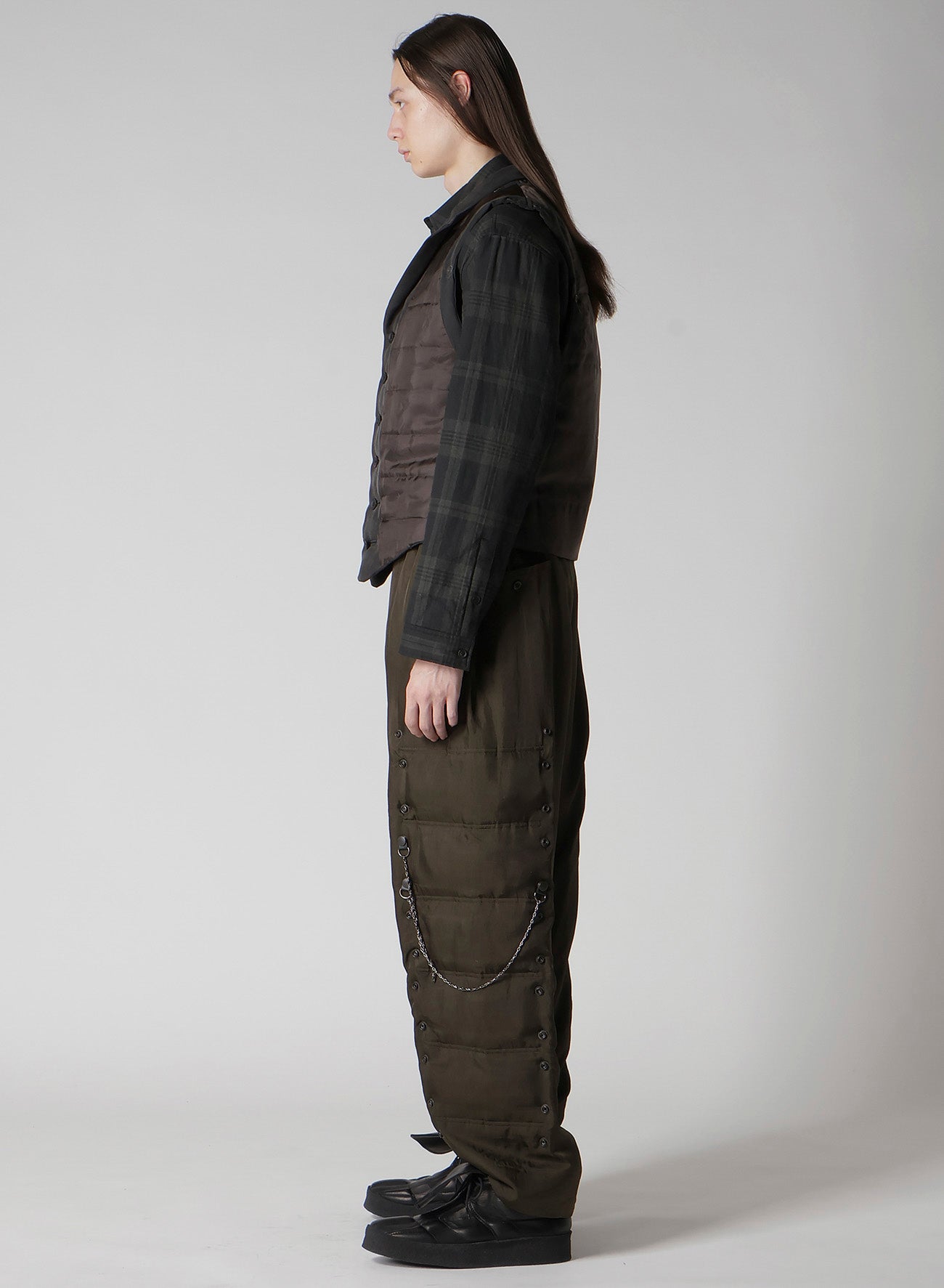 COTTON LINEN DOUBLE VEST WITH LINER