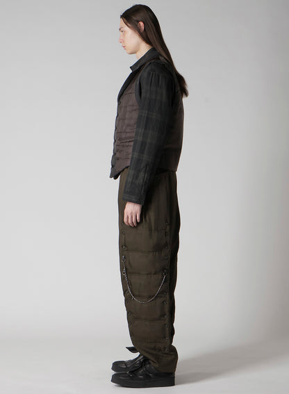 COTTON LINEN DOUBLE VEST WITH LINER