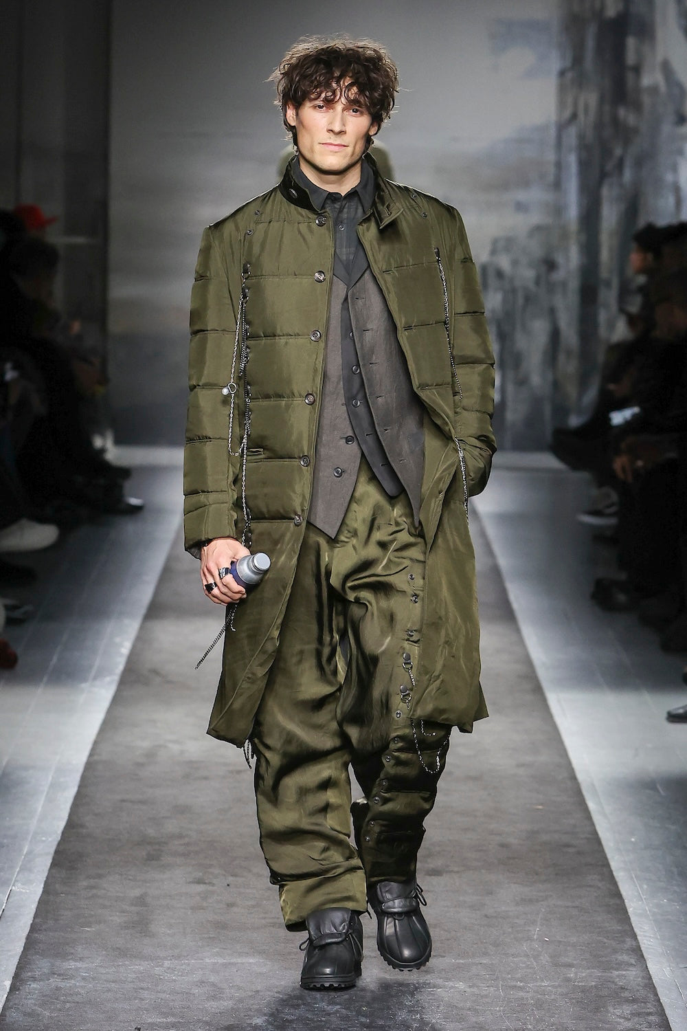 COTTON LINEN DOUBLE VEST WITH LINER