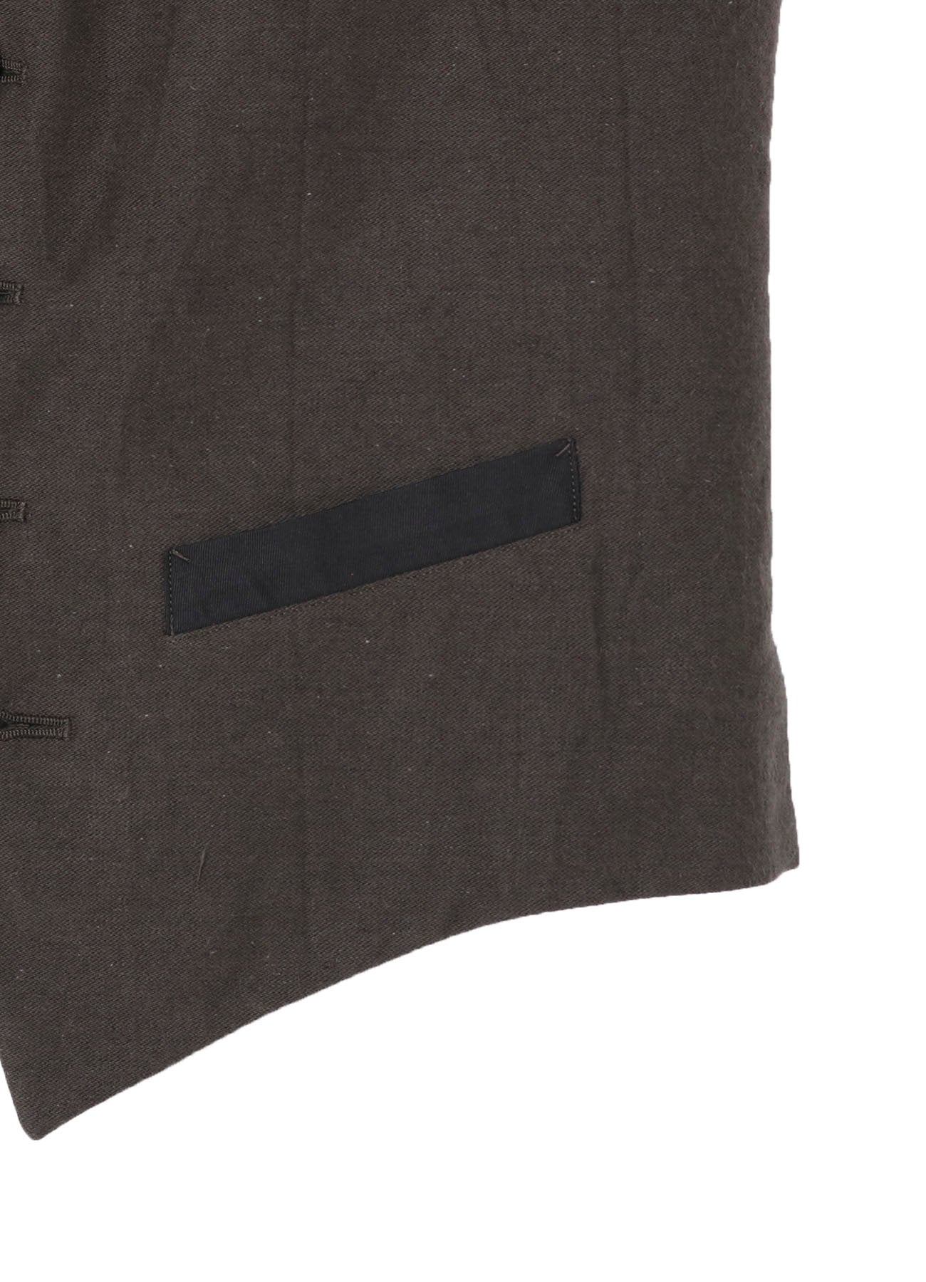 COTTON LINEN DOUBLE VEST WITH LINER