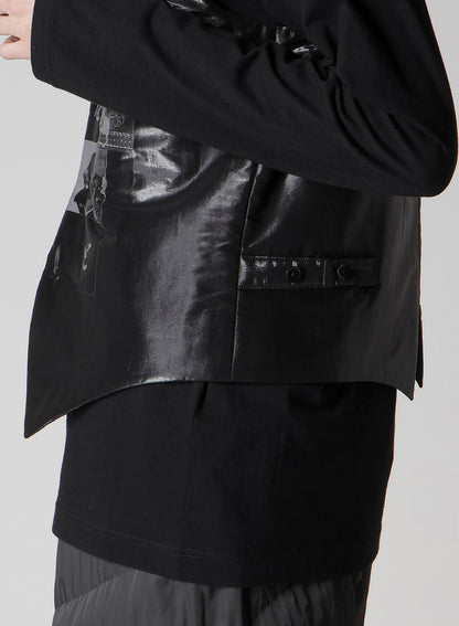 HIRAGANA PRINTED TRANSPARENT VEST