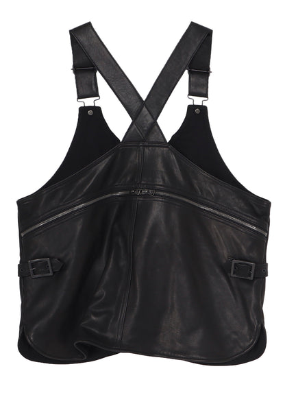 COW LEATHER DEEP-FRY TECH VEST