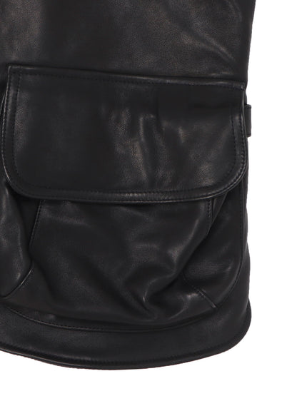 COW LEATHER DEEP-FRY TECH VEST