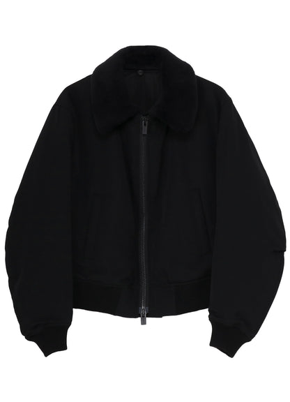 WOOL GABARDINE FLIGHT JACKET