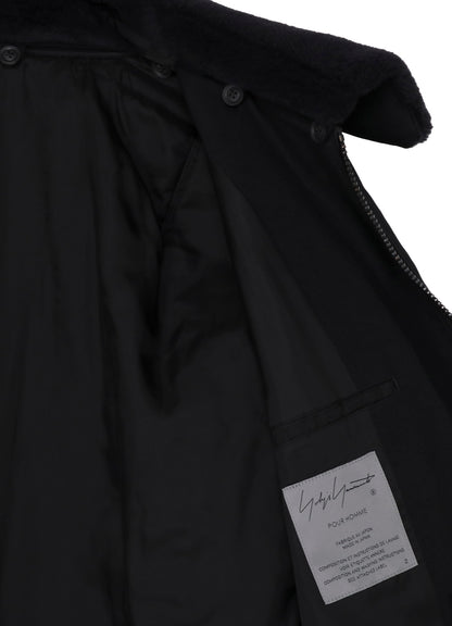 WOOL GABARDINE FLIGHT JACKET