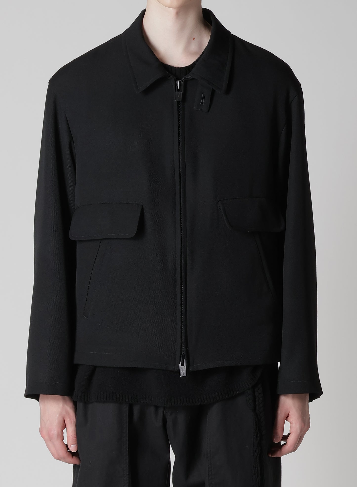 ARMY GABARDINE COLLAR TAB BLOUSON