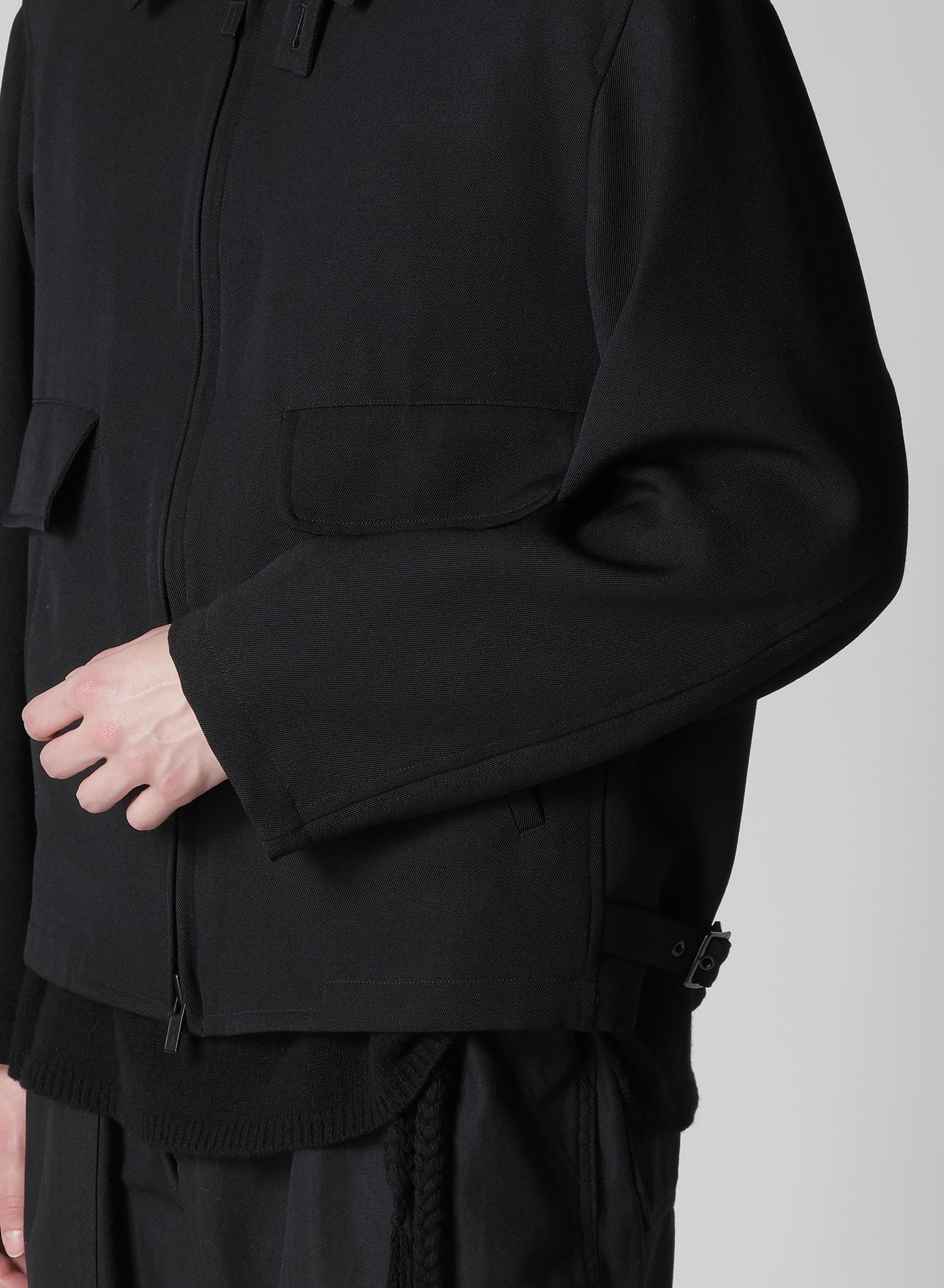 ARMY GABARDINE COLLAR TAB BLOUSON