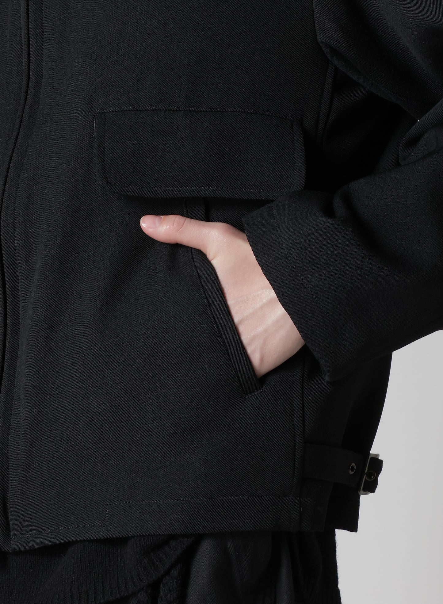 ARMY GABARDINE COLLAR TAB BLOUSON