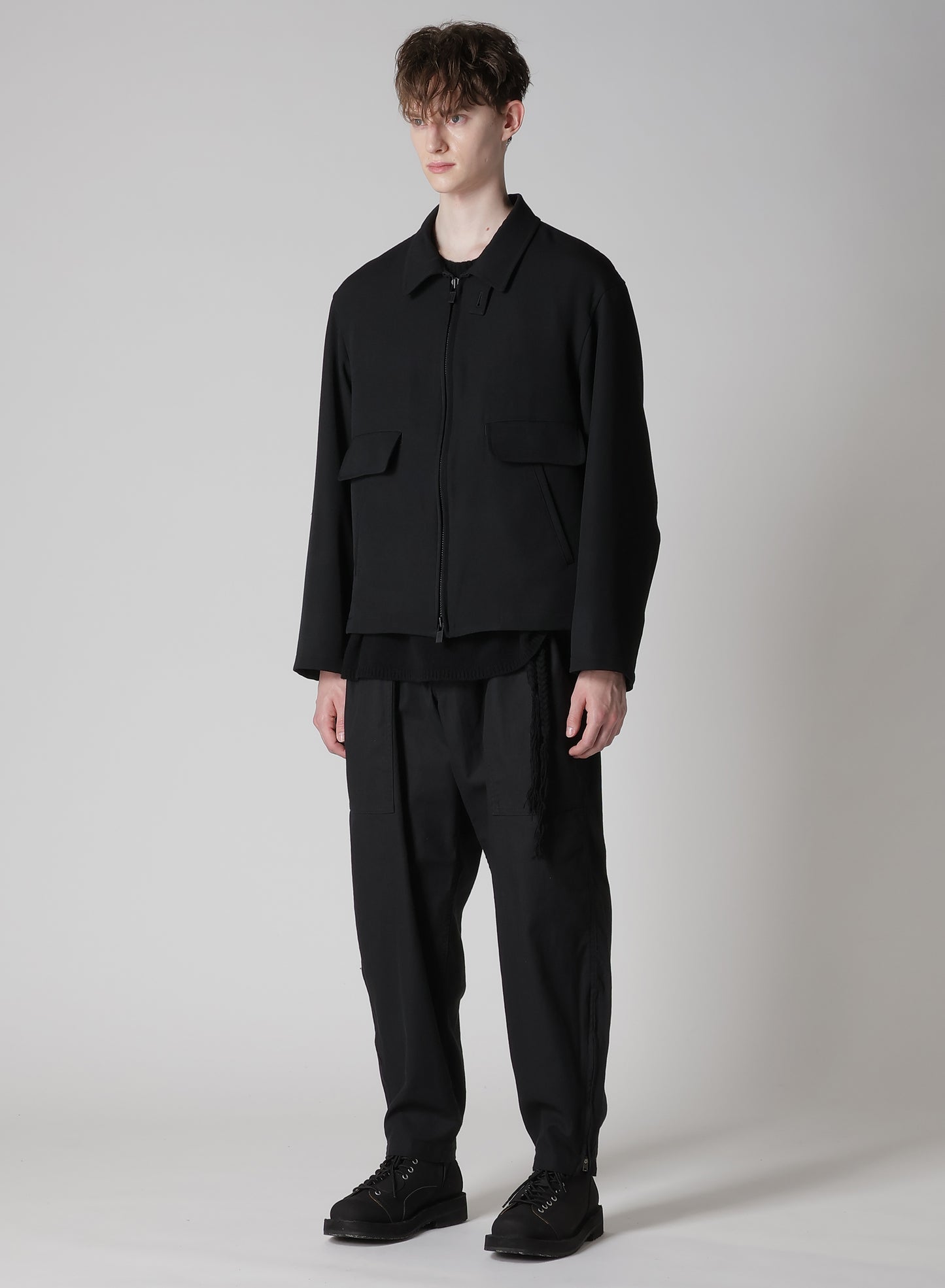 ARMY GABARDINE COLLAR TAB BLOUSON