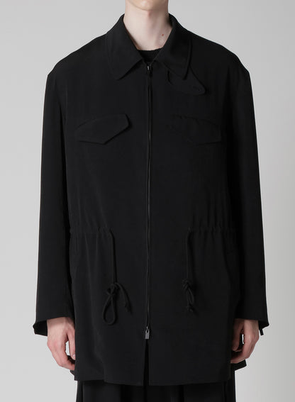 Ta TUXEDO BLOUSON WITH WAIST STRING
