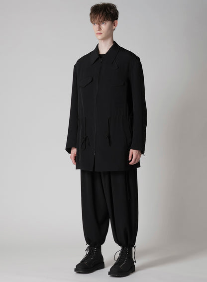 Ta TUXEDO BLOUSON WITH WAIST STRING