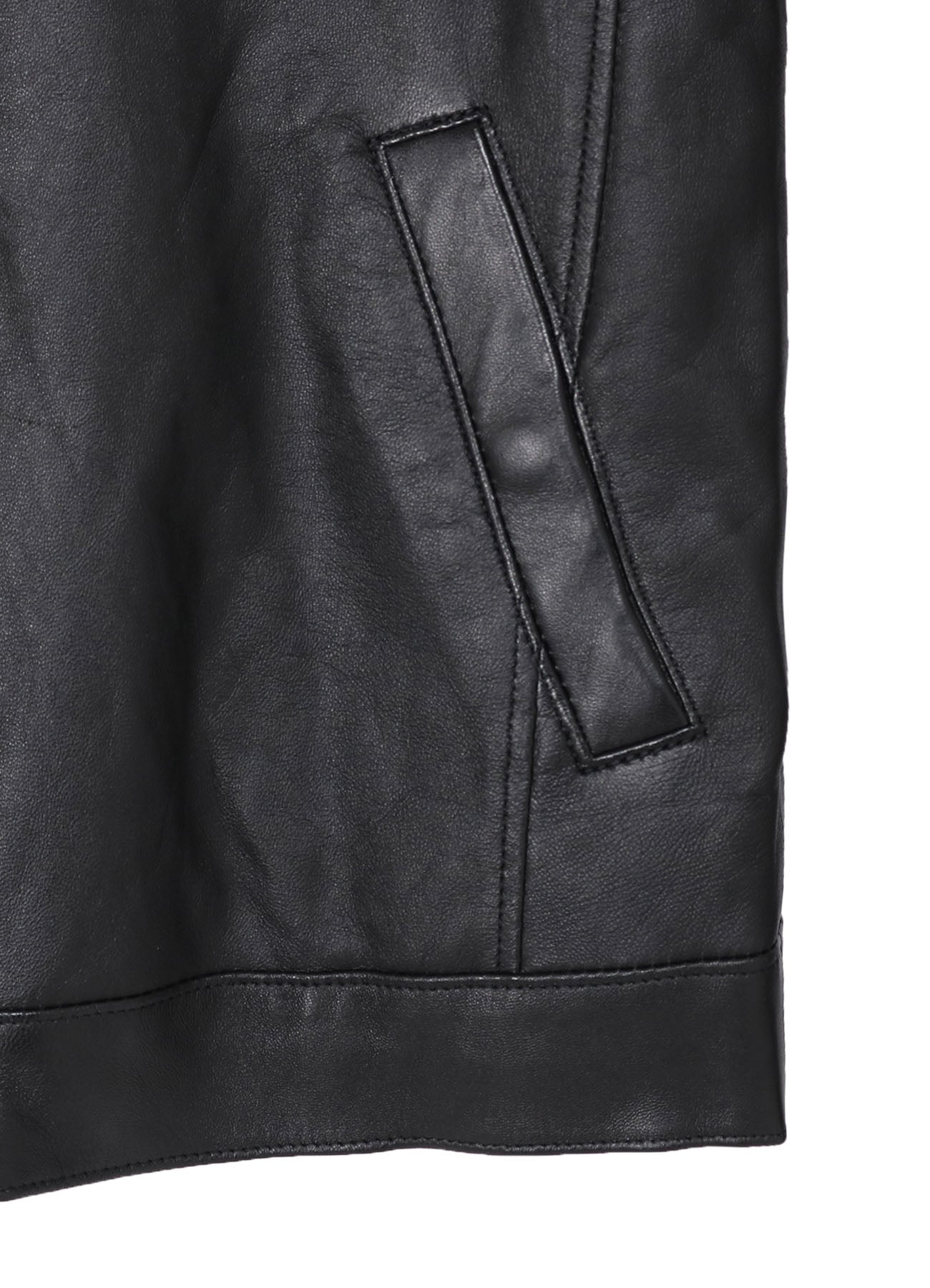 COMBI SHEEP DYED SINGLE ZIP BLOUSON