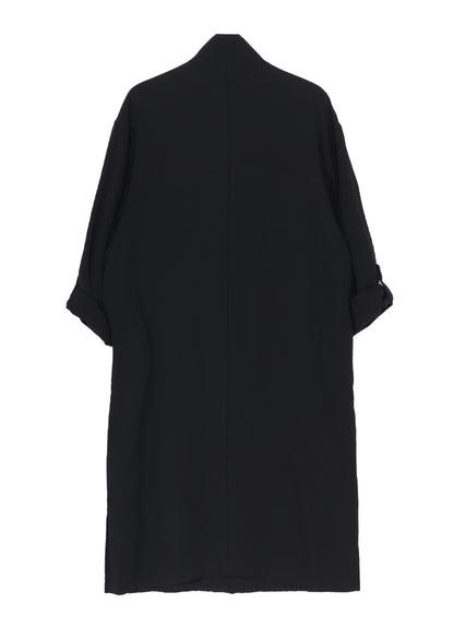 WOOL GABARDINE LONG SHIRT COAT