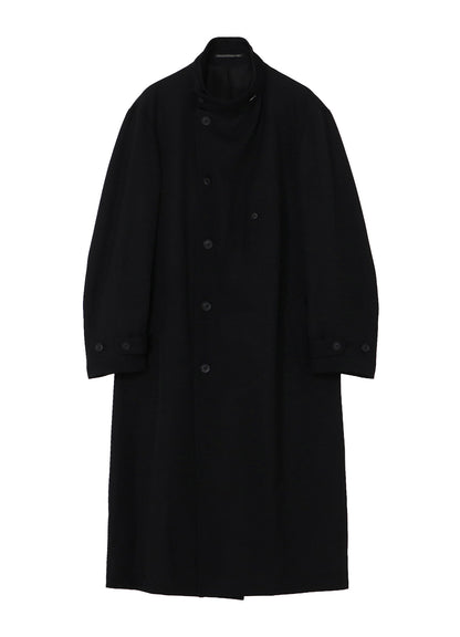 ARMY GABARDINE STAND COLLAR COAT