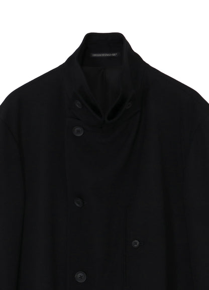 ARMY GABARDINE STAND COLLAR COAT