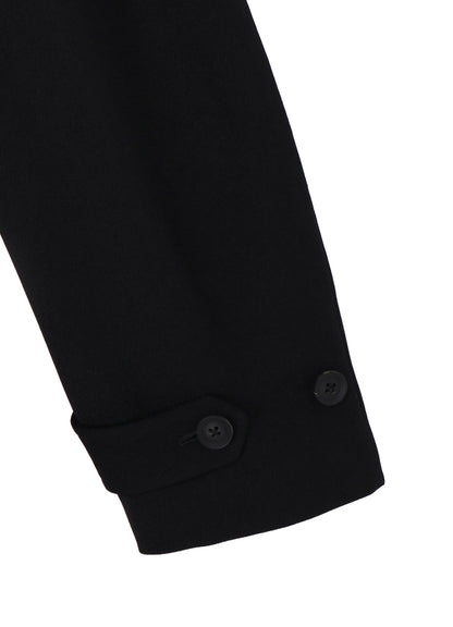 ARMY GABARDINE STAND COLLAR COAT