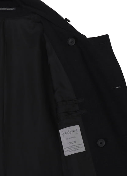 ARMY GABARDINE STAND COLLAR COAT