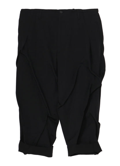 WOOL GABARDINE RANDOM TACK PANTS