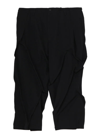 WOOL GABARDINE RANDOM TACK PANTS