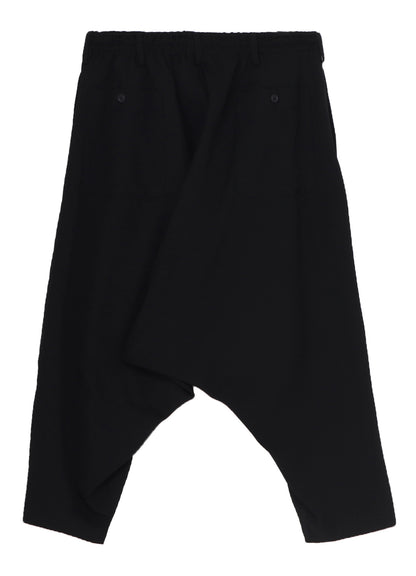 WOOL GABARDINE SAROUEL PANTS