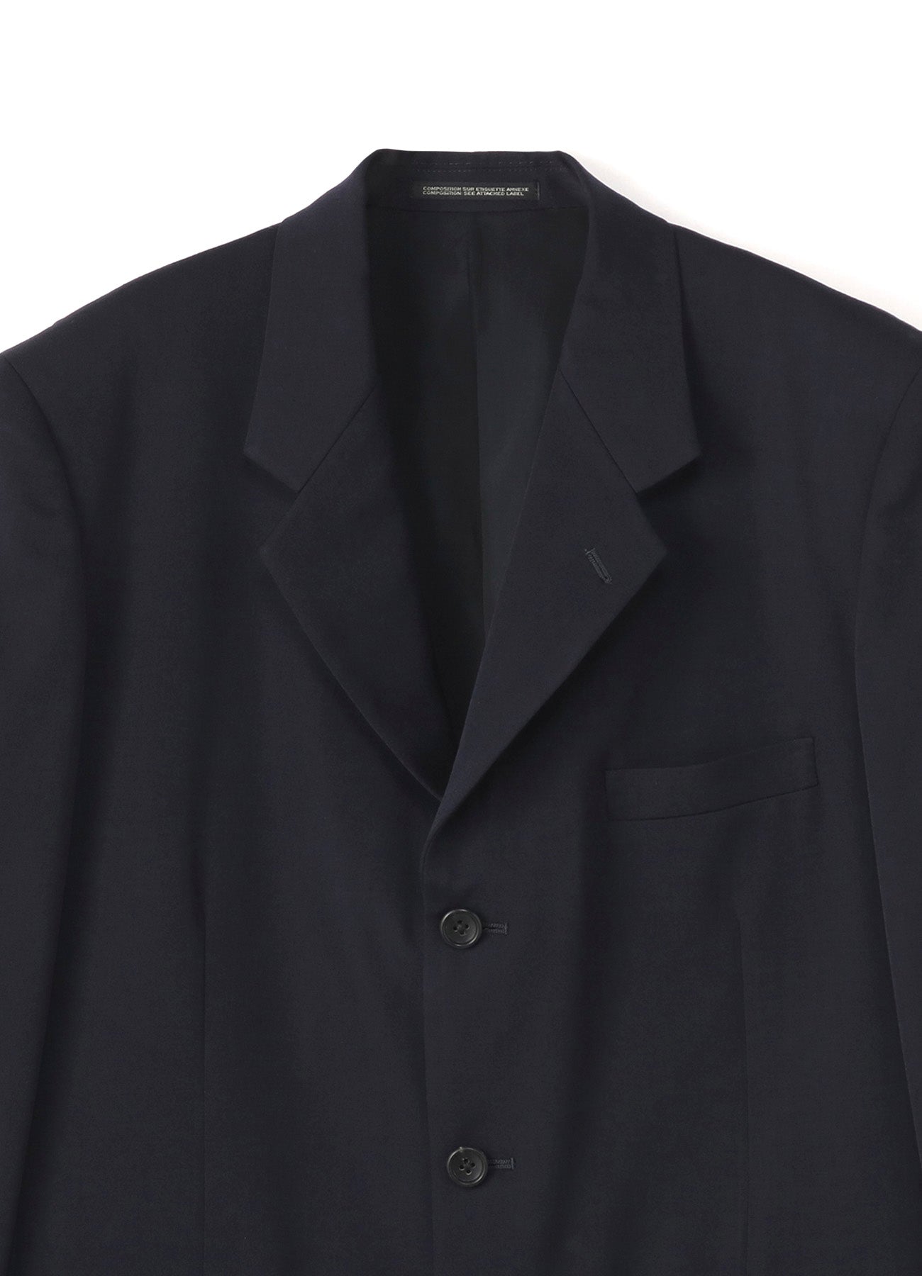 COSTUME D’HOMME Wool Gabardine Three Button Single Jacket