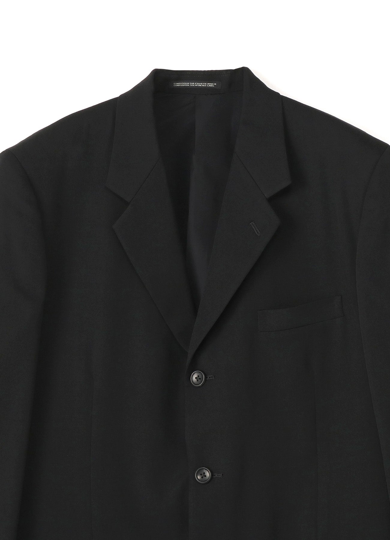 COSTUME D’HOMME Wool Gabardine Three Button Single Jacket
