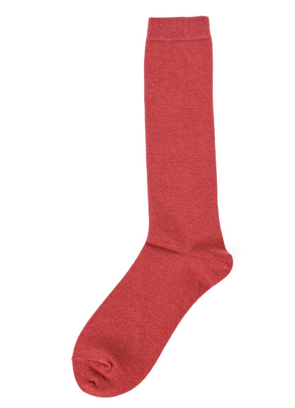 C/AC PLAIN STITCH A PLAIN COLOR HIGH SOCKS