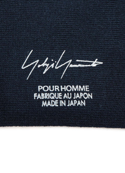 C/AC PLAIN STITCH C PLAIN COLOR HIGH SOCKS