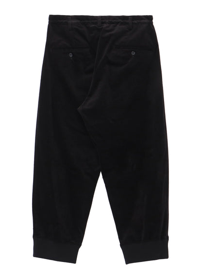 50C VELVET HEM RIB PANTS