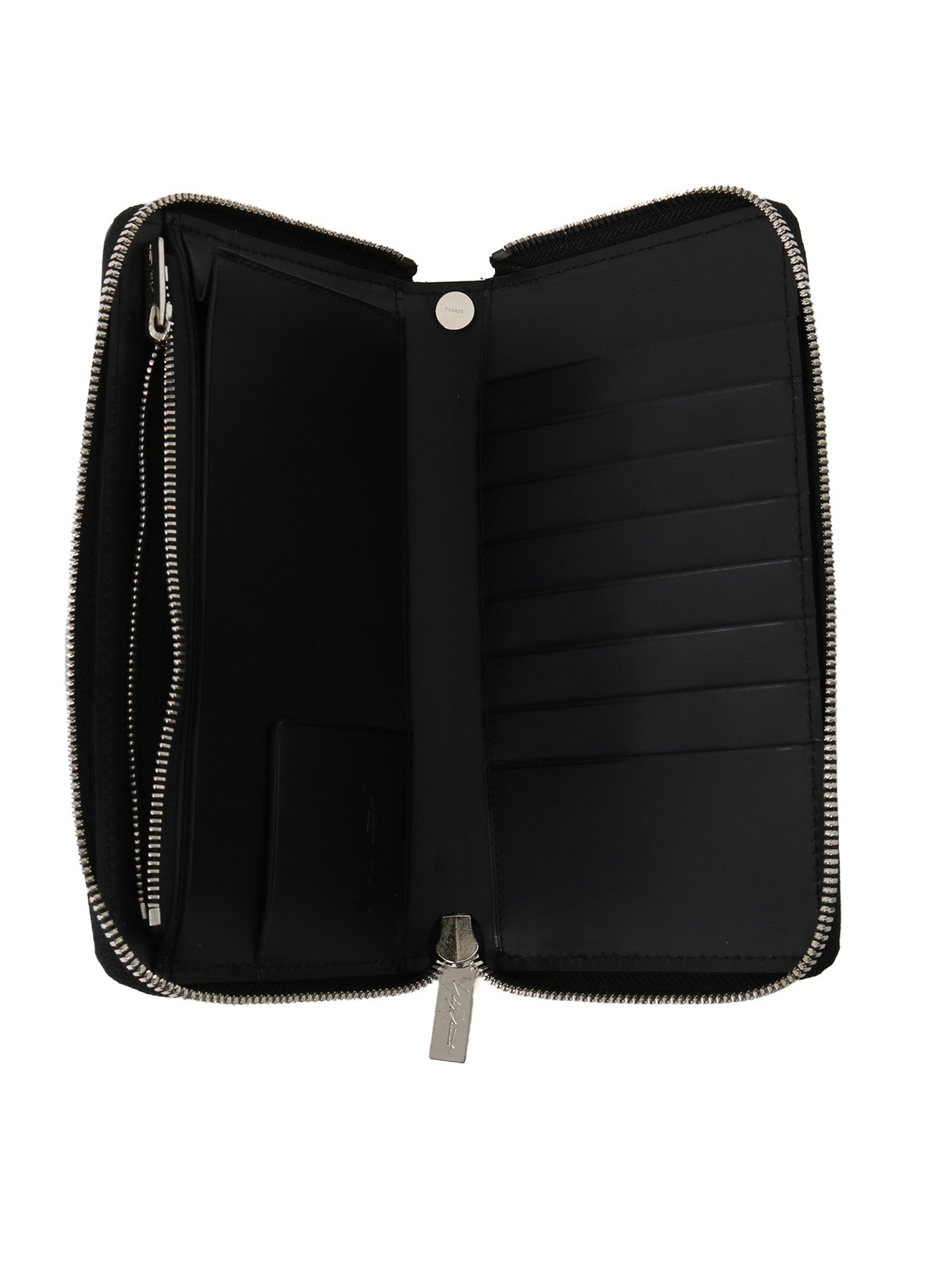 COW LEATHER ZIPPER WALLET L