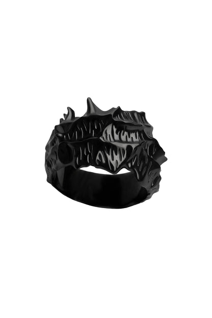 BRASS BK LUTETIUM EQUOS RING/BLACK