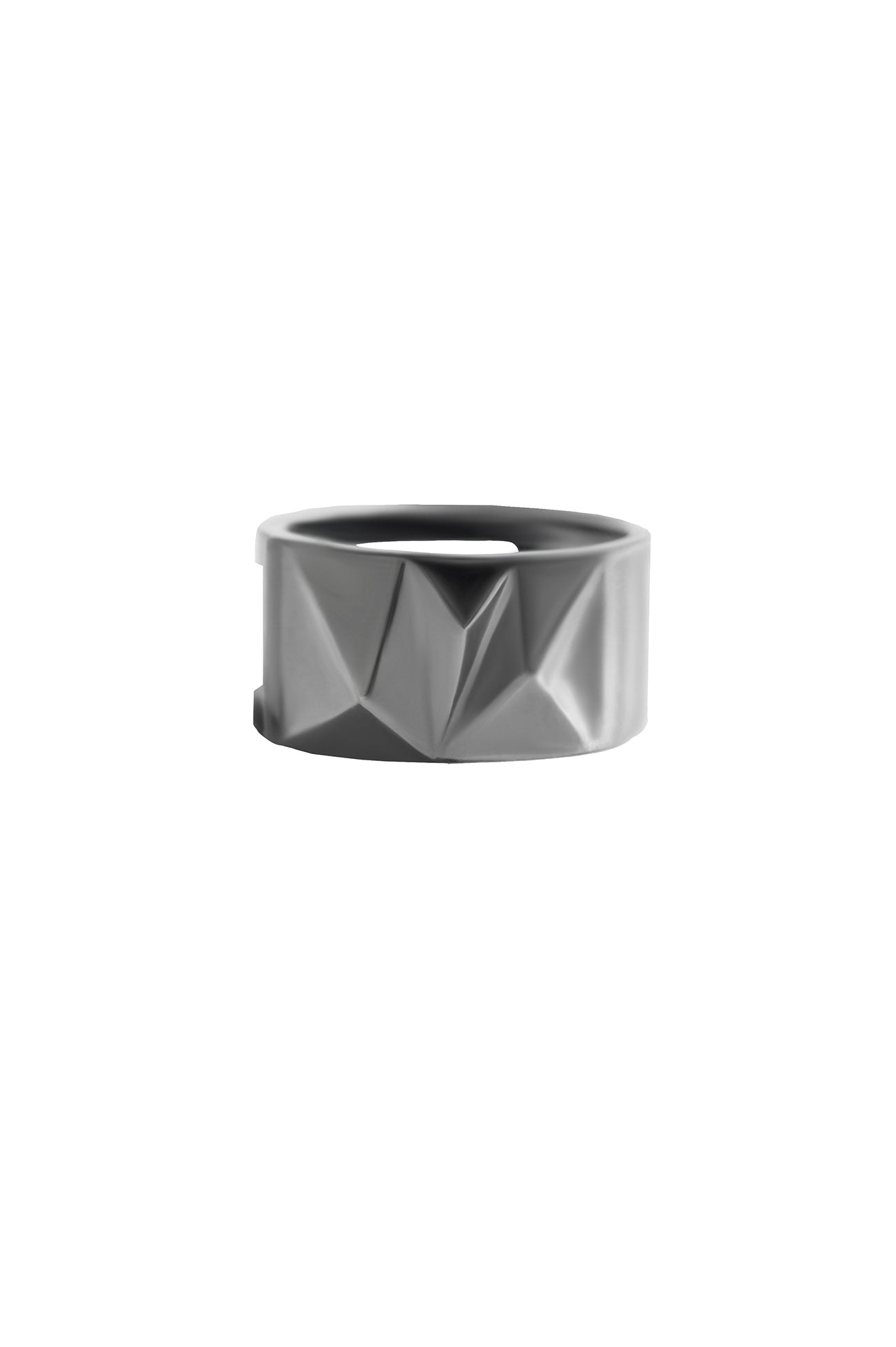 SV925/BKRHO BUMPY RING/SILVER