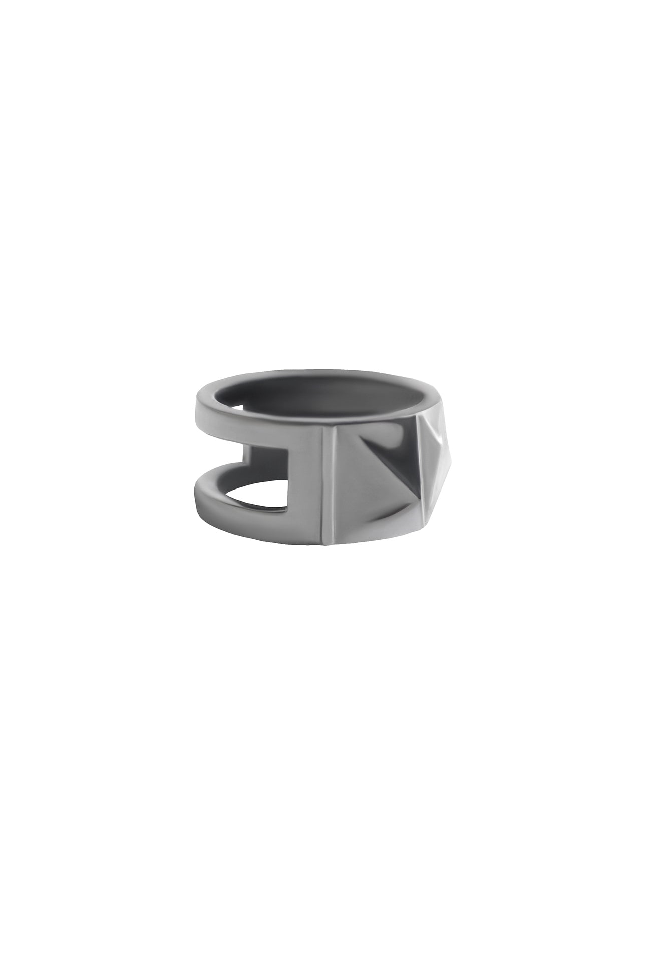 SV925/BKRHO BUMPY RING/SILVER