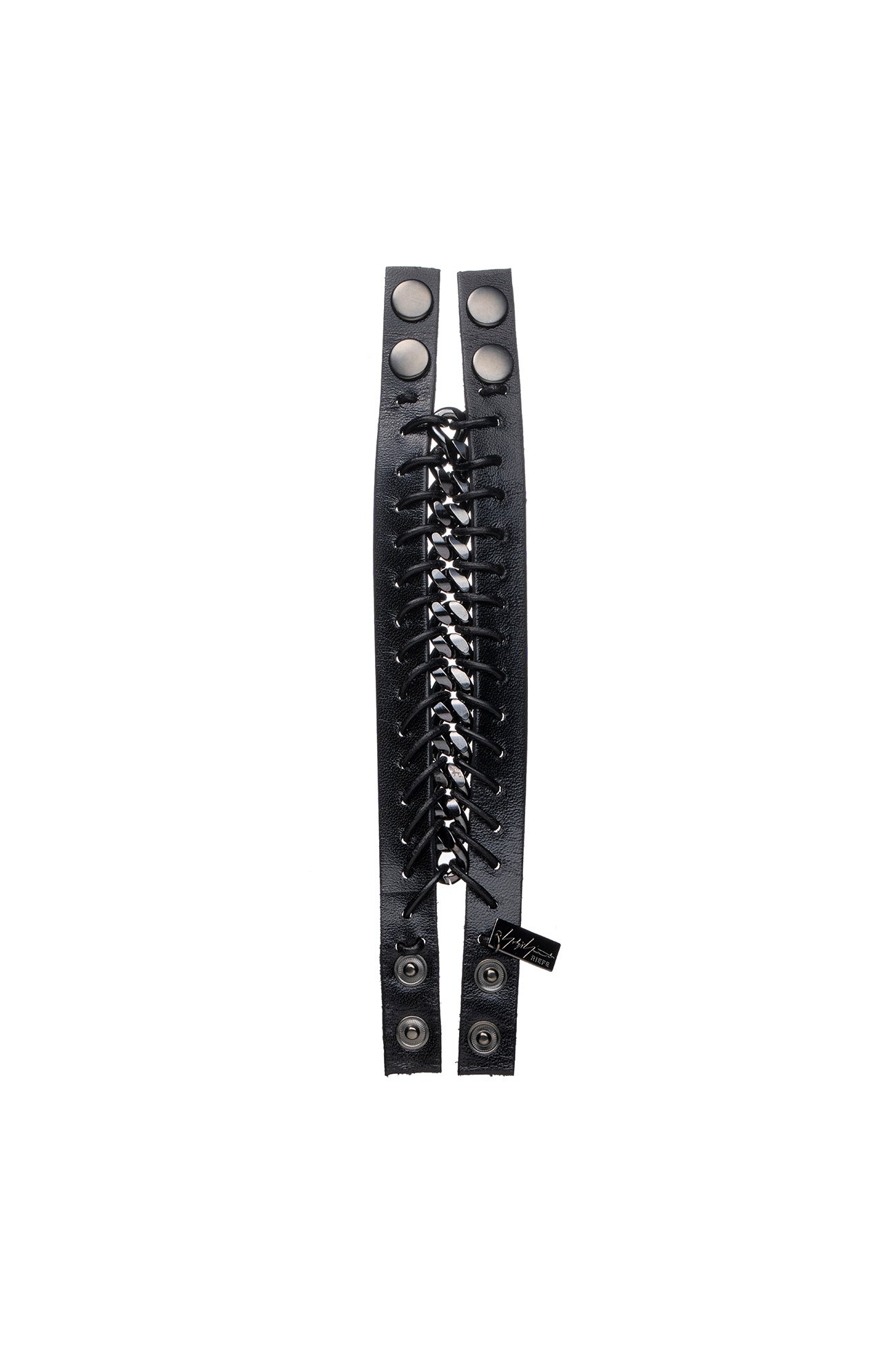LEATHER BRASS BKNI RENEGADE BRACELET