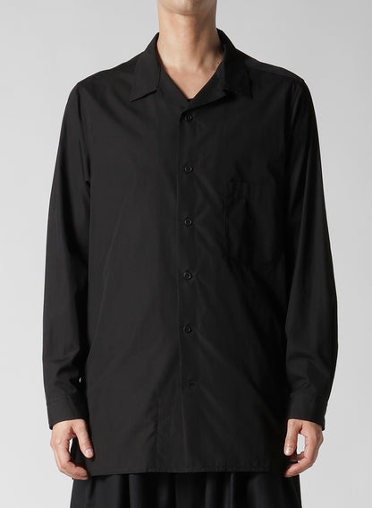 CHAIN STITCH BROAD OPEN COLLAR BLOUSE