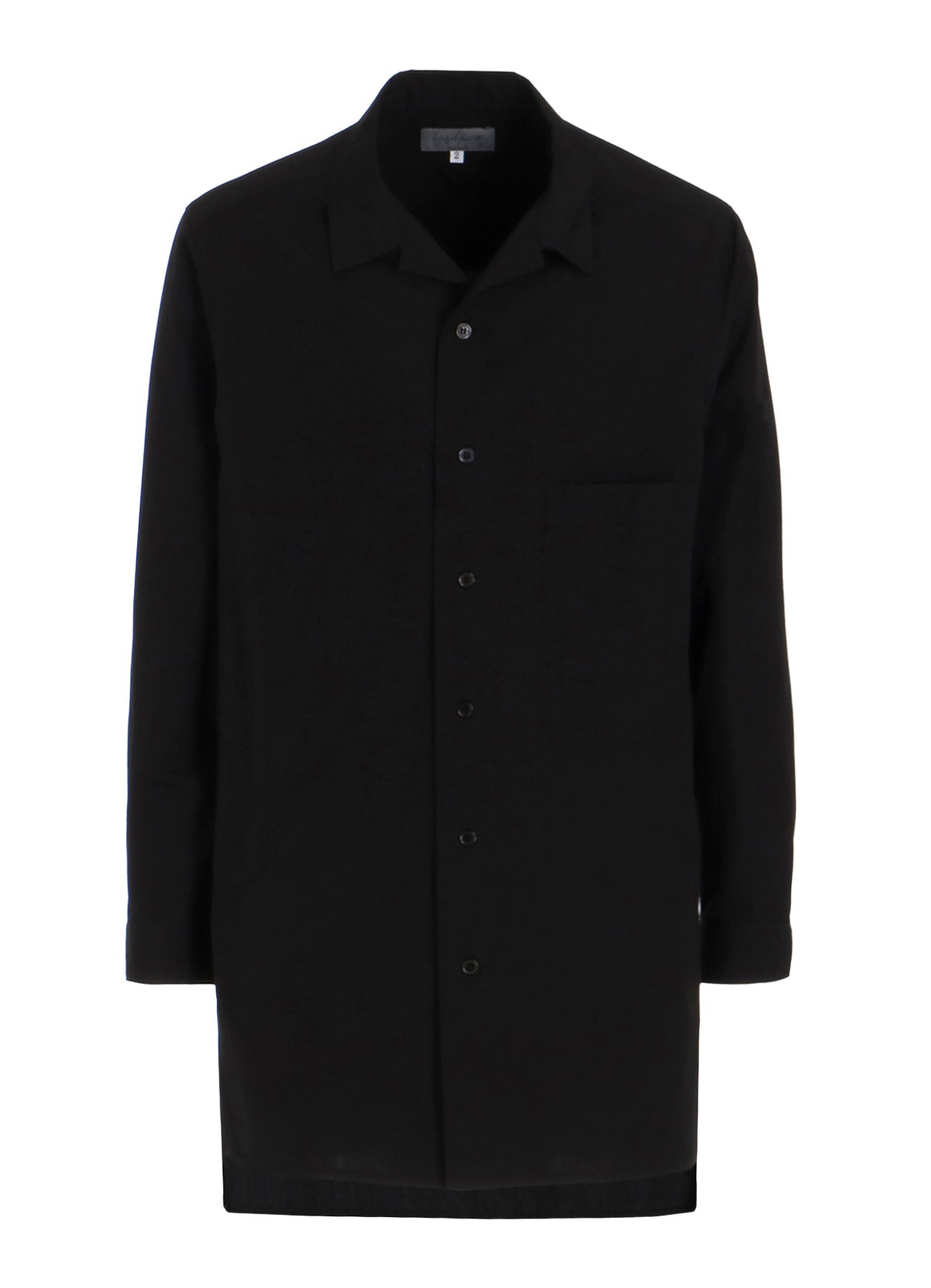 CHAIN STITCH BROAD OPEN COLLAR BLOUSE