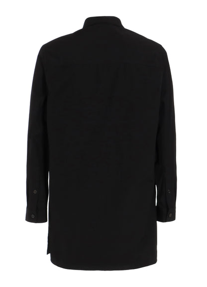 CHAIN STITCH BROAD OPEN COLLAR BLOUSE