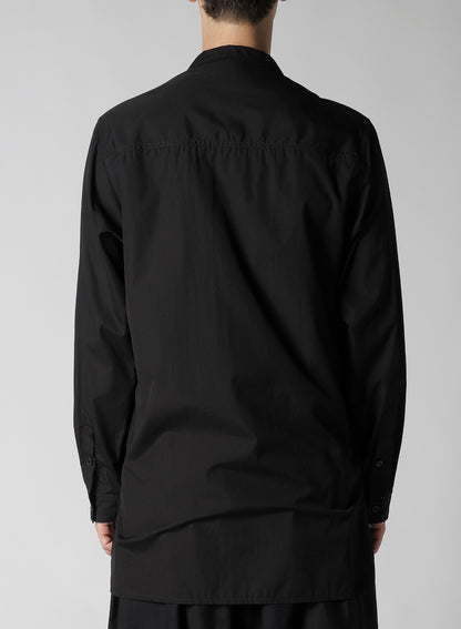CHAIN STITCH BROAD OPEN COLLAR BLOUSE