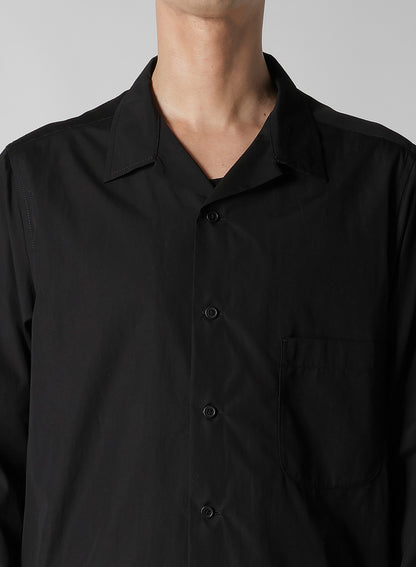 CHAIN STITCH BROAD OPEN COLLAR BLOUSE