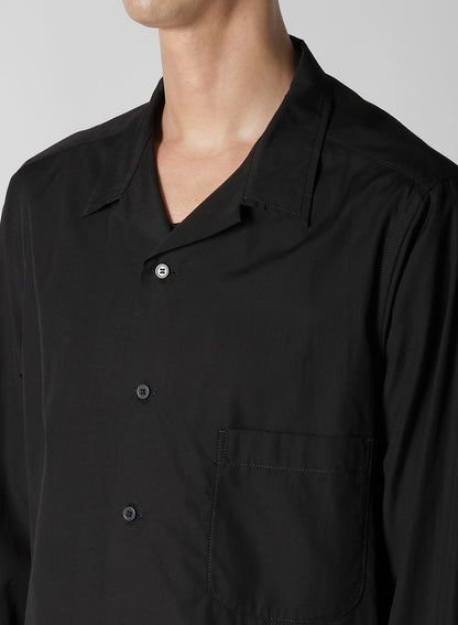 CHAIN STITCH BROAD OPEN COLLAR BLOUSE