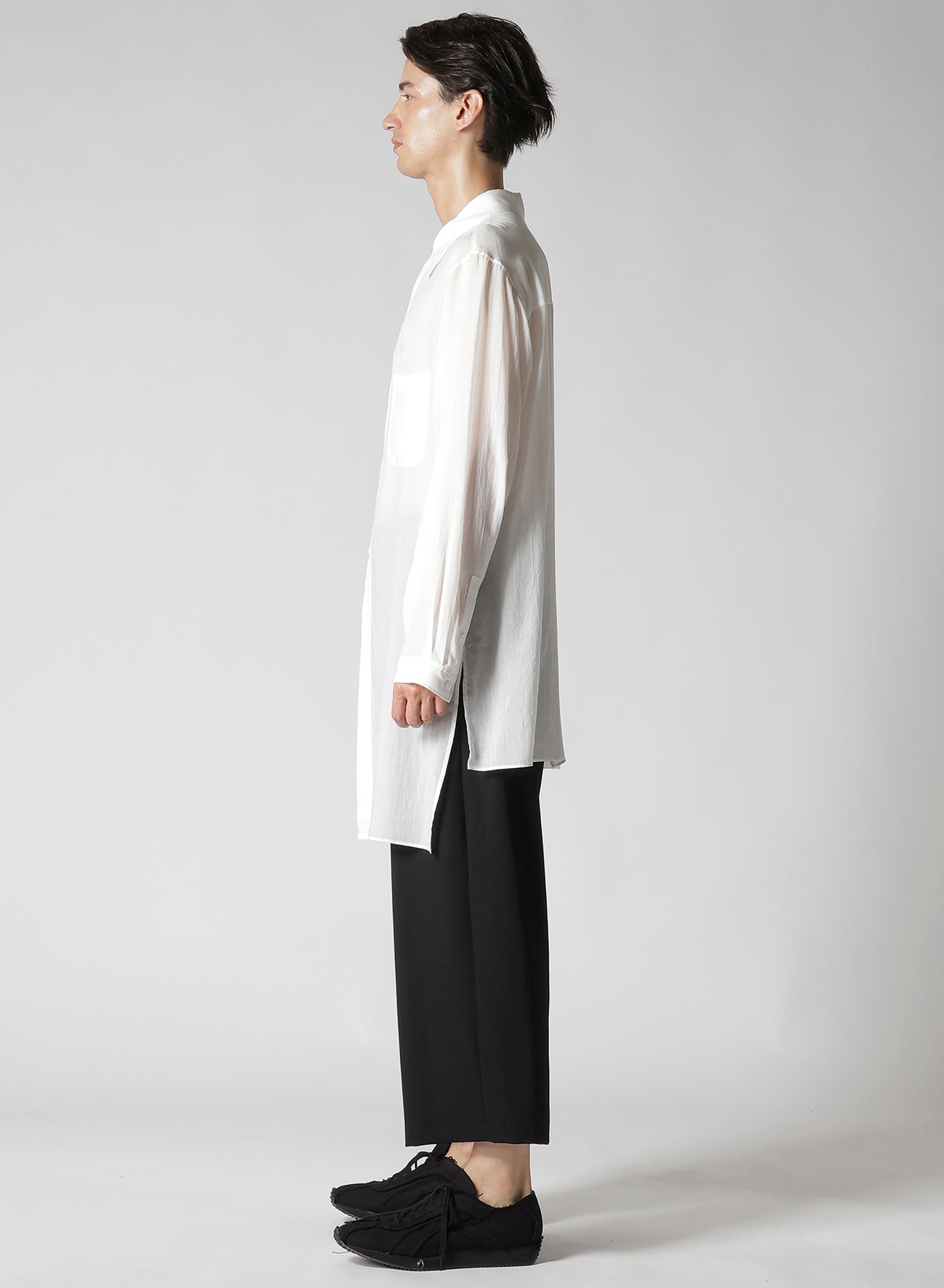 60 CELLULOSE LOAN UNBALANCED COLLAR BLOUSE