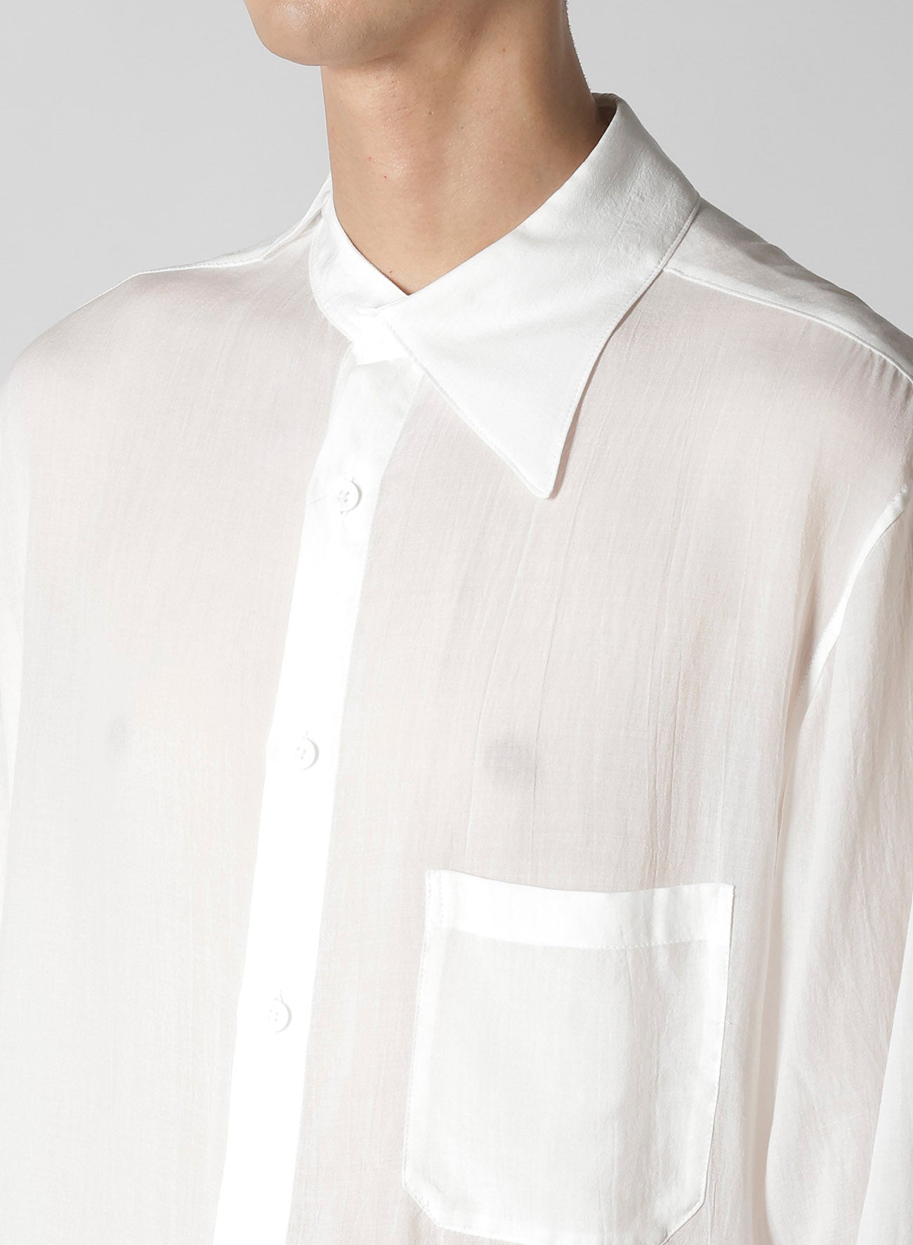60 CELLULOSE LOAN UNBALANCED COLLAR BLOUSE
