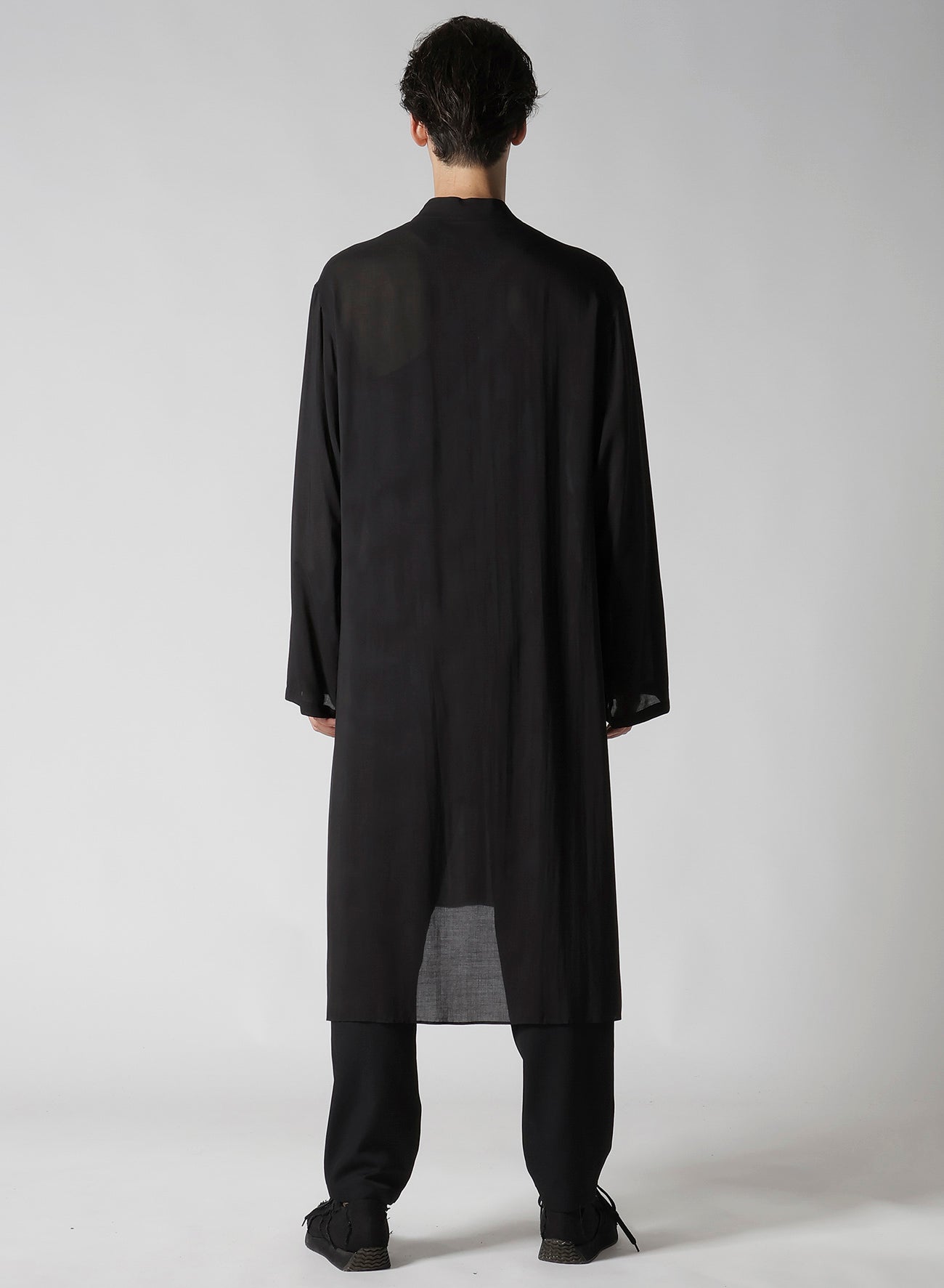 80 MODAL LOAN STAND COLLAR LONG BLOUSE